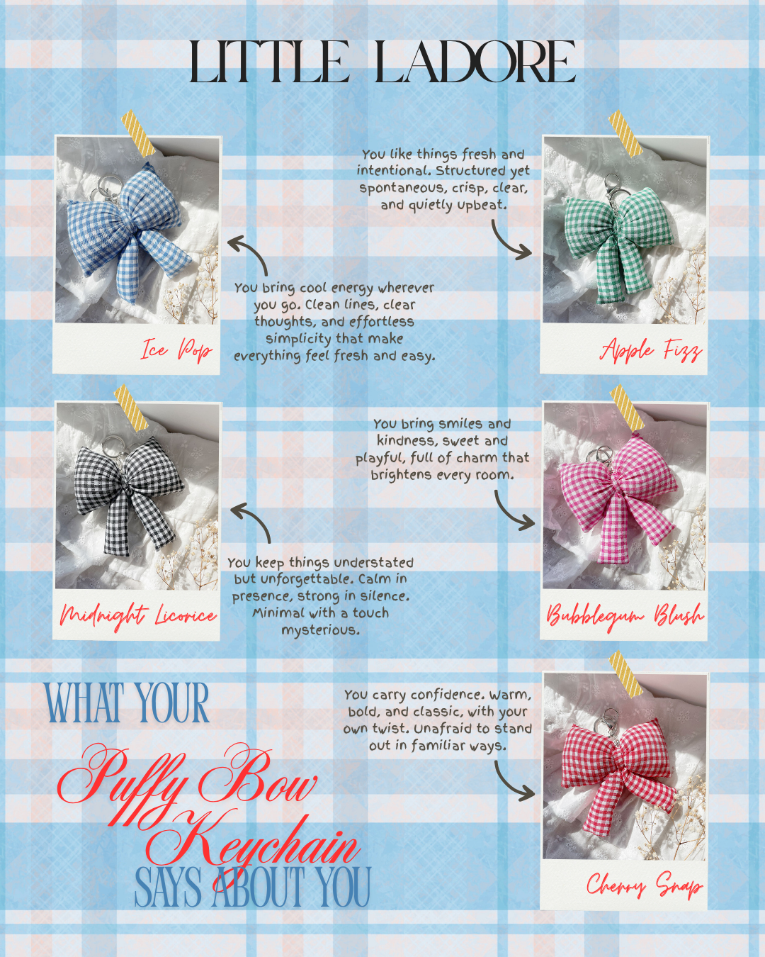 Puffy Bow Keychain - Mystery Blind Bag